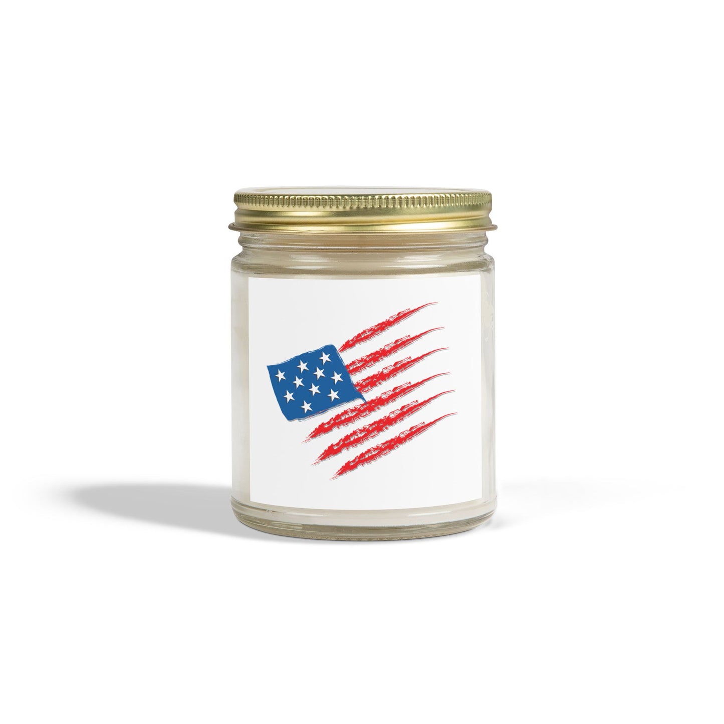 Patriotic Scented Candle, American Flag Decor