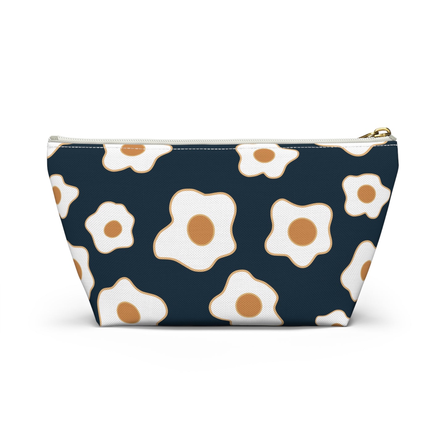 Egg Pattern Accessory Pouch | Cute Makeup Bag, Travel Organizer, Gift for Her, Egg Lover, Fun Pouch, Floral Cosmetic Bag