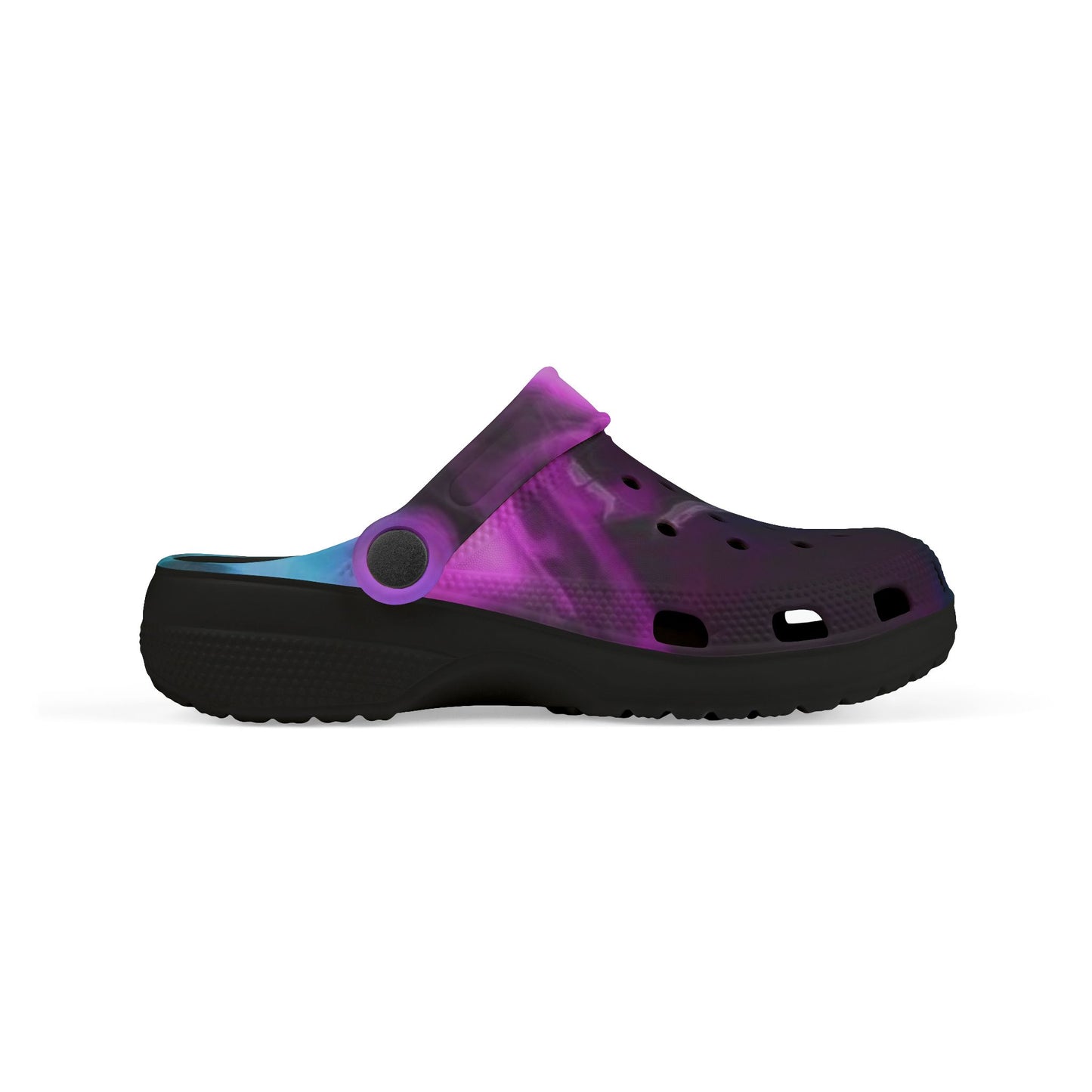 Kids Galaxy Foam Clogs — Purple Nebula EVA Slip-On Sandals