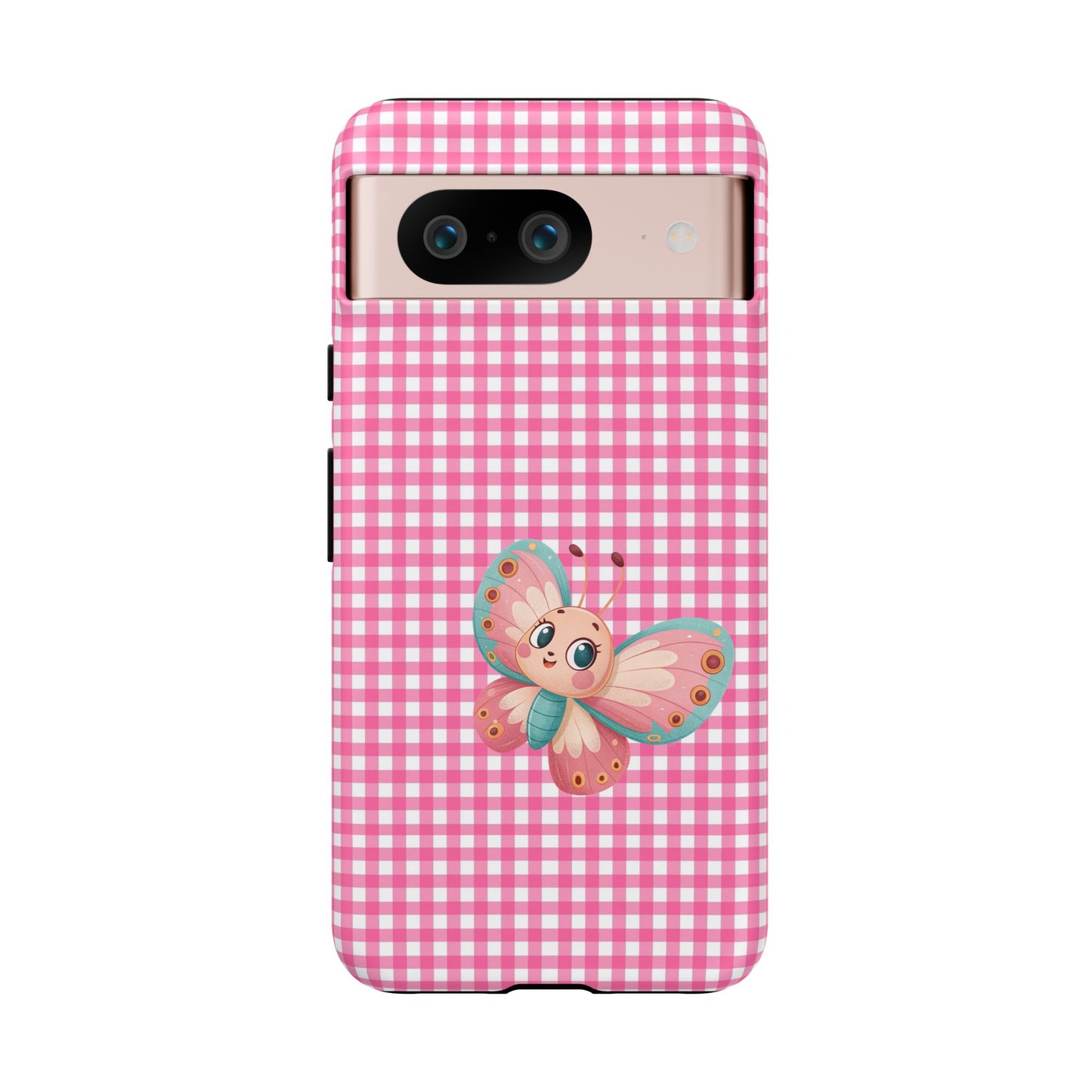 Cute Butterfly Phone Case, Tough Cases, Floral Phone Accessory, Gift for Her, Spring Fashion, Kids' Birthday Present, Pastel Aesthetic