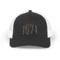 1971 Leopard Print Snapback Trucker Cap — Vintage Born in 1971 Birthday Gift