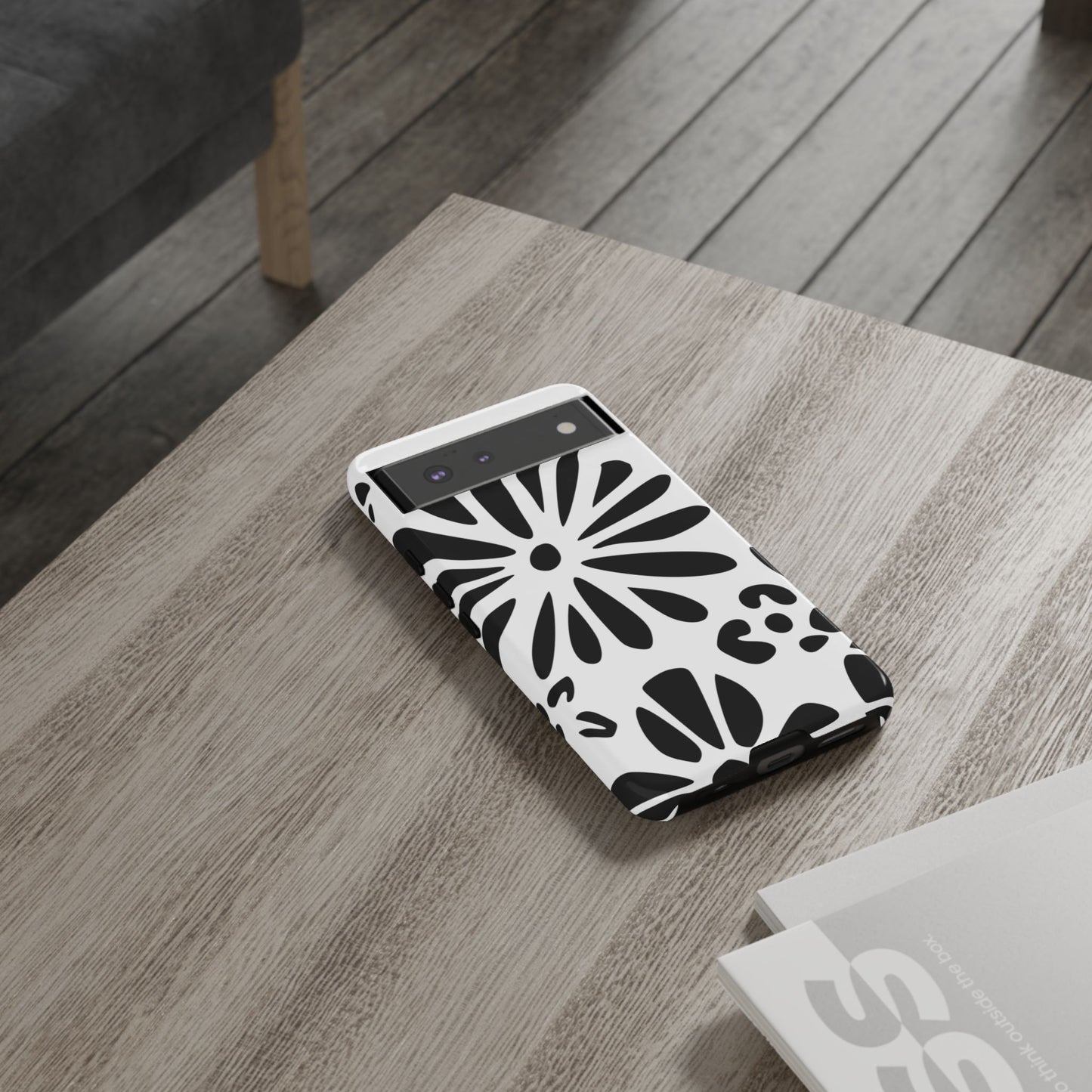 Stylish Phone Case with Floral Design, Tough Phone Cover for Her, Trendy Black and White Cell Phone Case, Unique Gift for Birthdays [...]