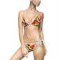 Tropical Floral Bikini Set, Women’s Swimwear, Beachwear, Summer Fashion, Vacation Essentials, Floral Print Swimsuit