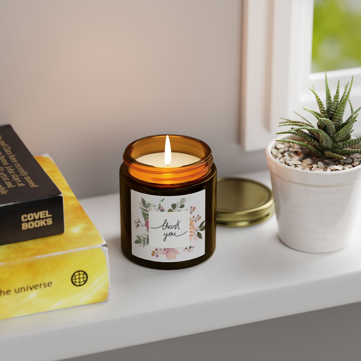 Thank You Scented Candle — Coconut Apricot Wax (4oz & 9oz)