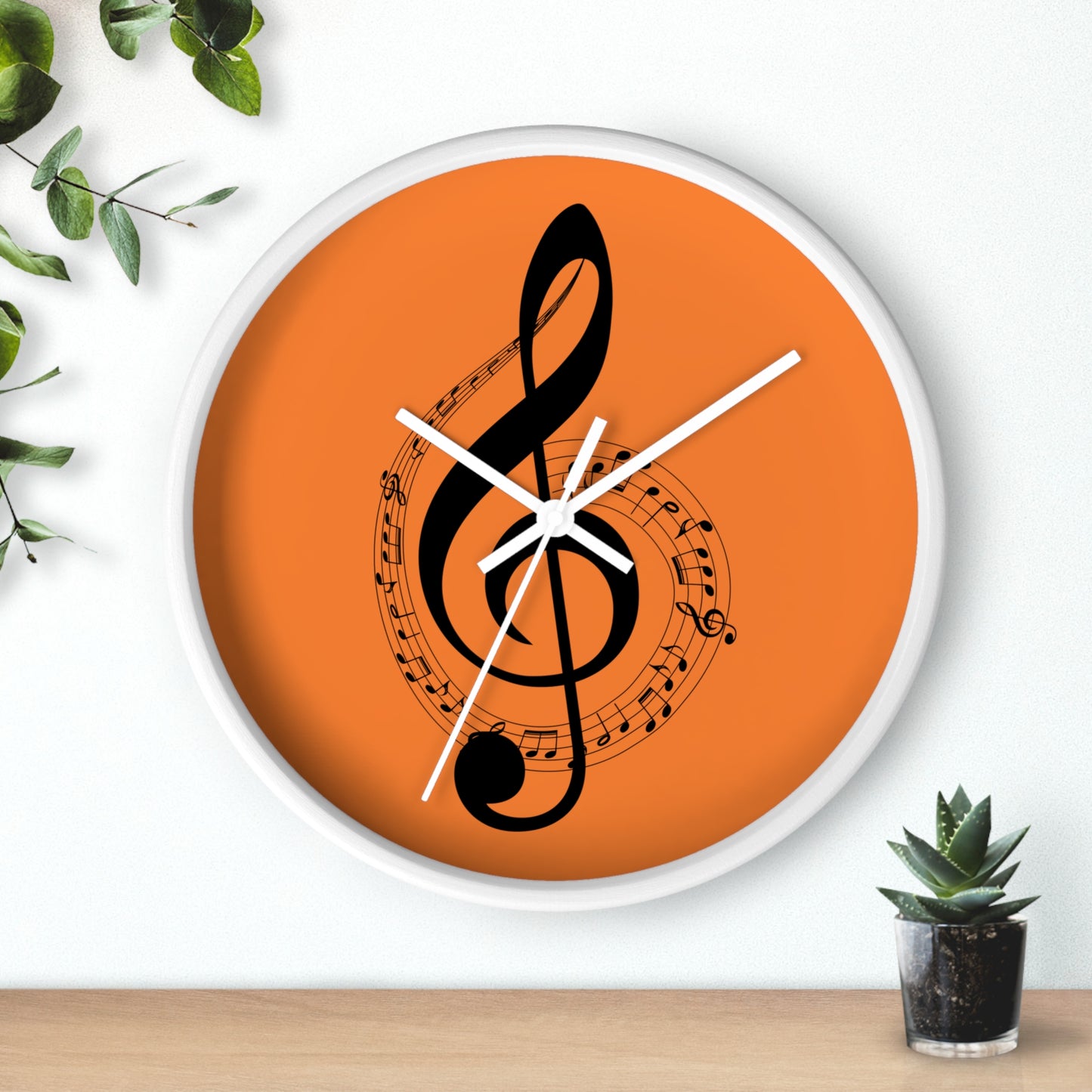 Musical Notes Wall Clock, Perfect Gift for Musicians