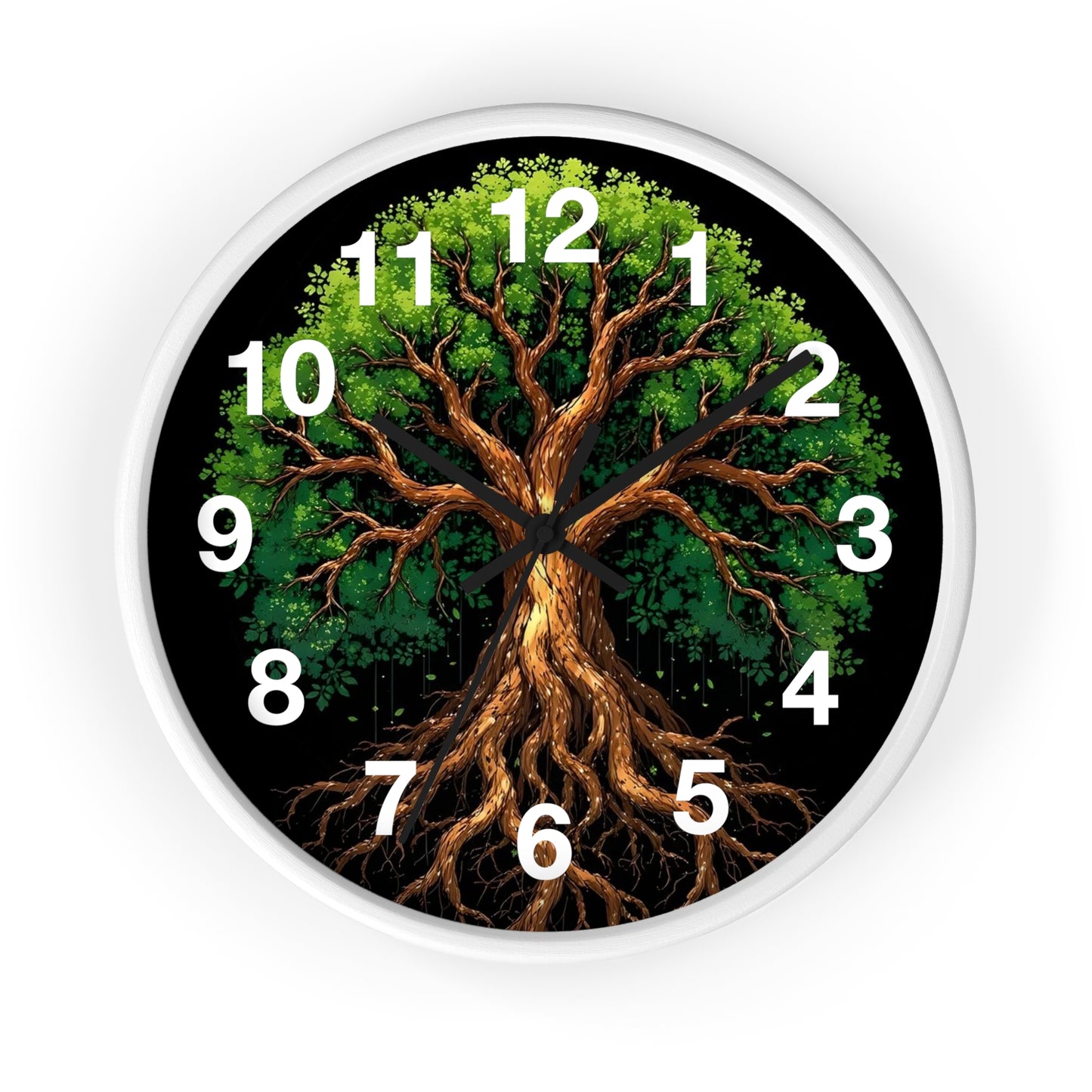 Nature-Inspired Tree Wall Clock, Home Decor, Eco-Friendly Gift, Rustic Aesthetic, Unique Timepiece, Woodland Theme