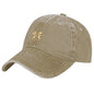 Cotton Vintage Washed Denim Baseball Cap (Front Printing)