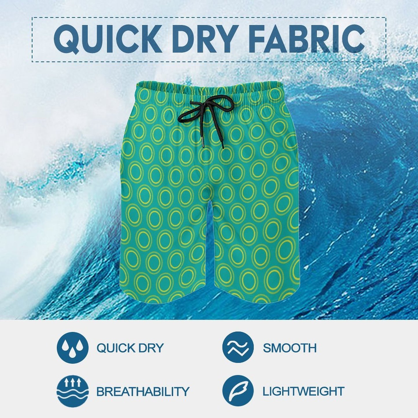 Men's Beach Shorts with Pockets
