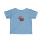 Cute Hippo Infant T-Shirt, Baby Birthday Gift, Toddler Apparel, Animal Lover Tee, Kids Casual Wear