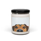 Cute Dog Face Scented Soy Candle, Pet Lover Gift