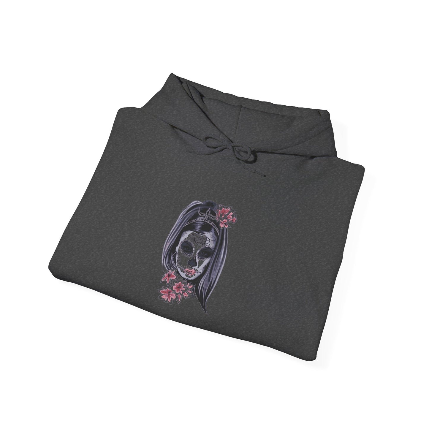 Day of the Dead Hoodie | Unisex Heavy Blend Sweatshirt, Skull Art, Mexican Holiday Apparel, Halloween Costume, Festival Gear