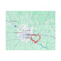 Heartwarming Minneapolis Jigsaw Puzzle with Tin, Personalized Gift, Home Decor, Family Activity, Travel Souvenir, Map Puzzle