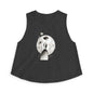 Floral Portrait Crop Top — Minimalist Botanical Art Tank