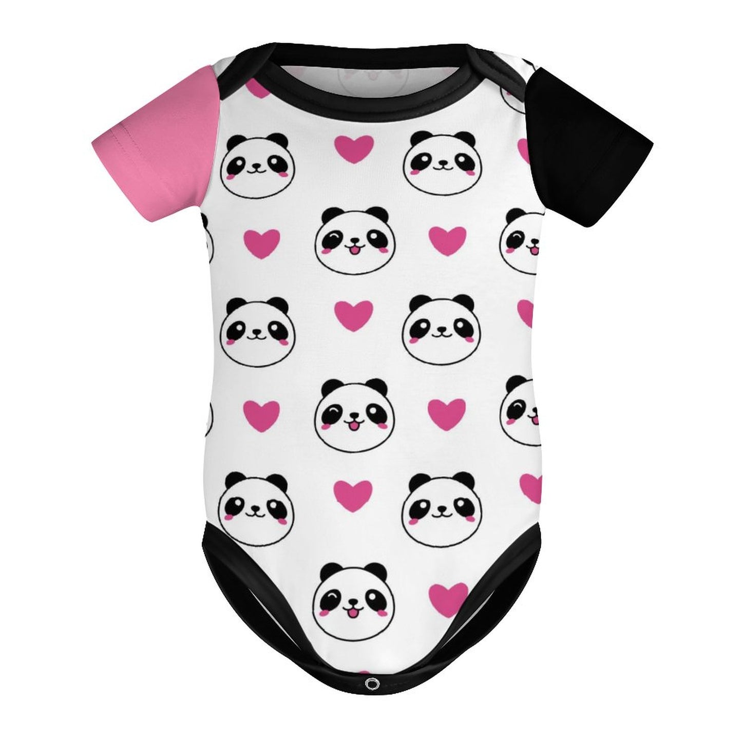 220gsm Faux Cotton Short Sleeve Baby Romper(All-over Printing)