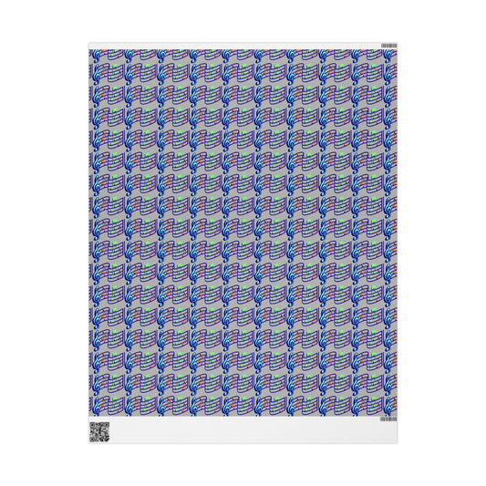 Musical Note Wrapping Paper, Fun Gift Wrap for Music Lovers, Birthday