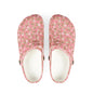 Floral Pink EVA Foam Clogs – Comfortable Garden Slip-On Shoes