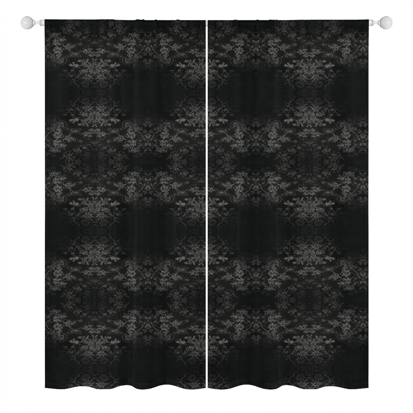 Sheer Curtain Black