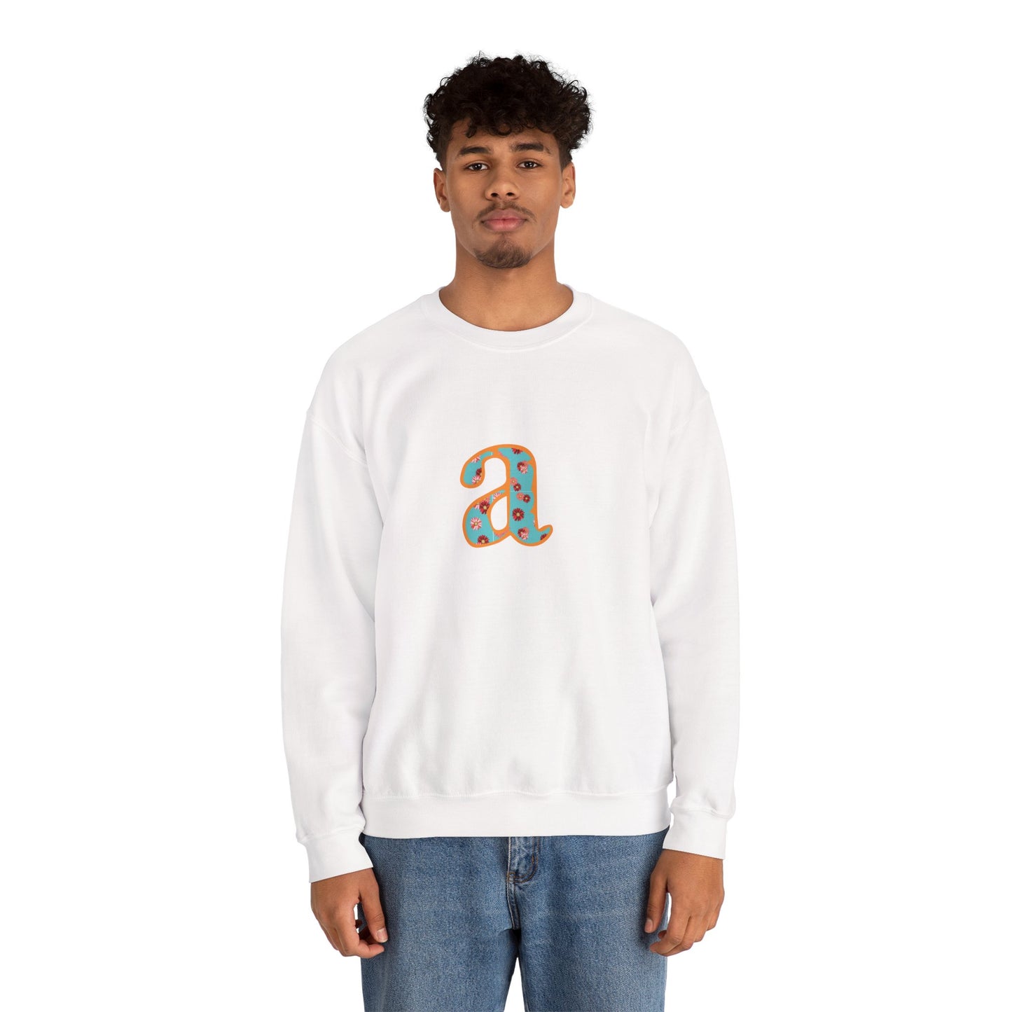 Personalized Initial Sweatshirt, Cozy Unisex Crewneck, Custom Gift for Her, Monogrammed Apparel, Perfect for Birthdays and Holidays
