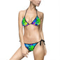 Vibrant Tie-Dye Women's Bikini Swimsuit, Beachwear, Summer Swim, Pool Party, Vacation Swimwear, Festival Outfit