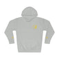 Coral Gold Floral Initial Hoodie — Monogram 'B' Casual Pullover