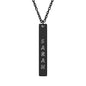 Personalized Vertical Bar Necklace — Engraved Name Pendant