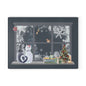 Glass Cutting Board - Cozy Winter Cats by Window Holiday Kitchen Decor