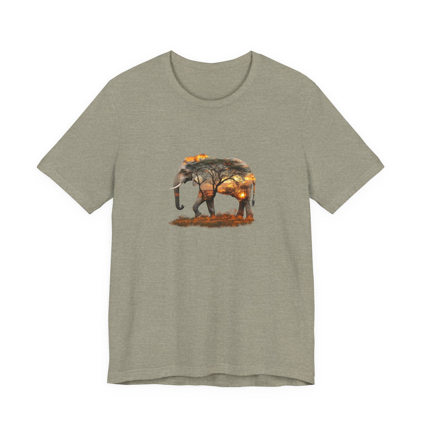 Elephant Sunset Unisex Jersey Tee