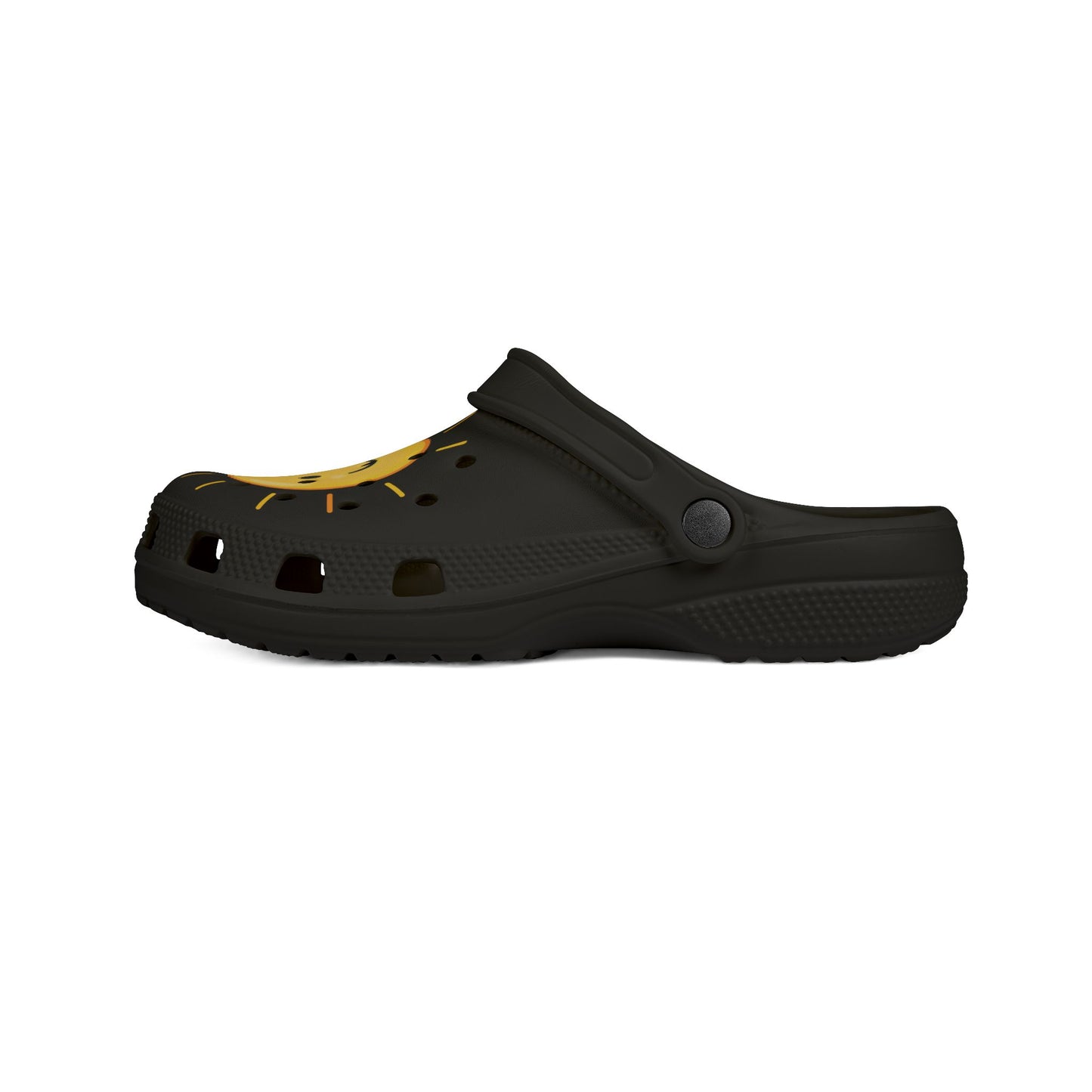Smiling Sun EVA Clogs — Cute Sunshine Slip-On Foam Shoes