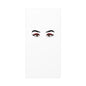 Glam Eyes Matte Canvas Wall Art — Brown Eyes with Red Lashes