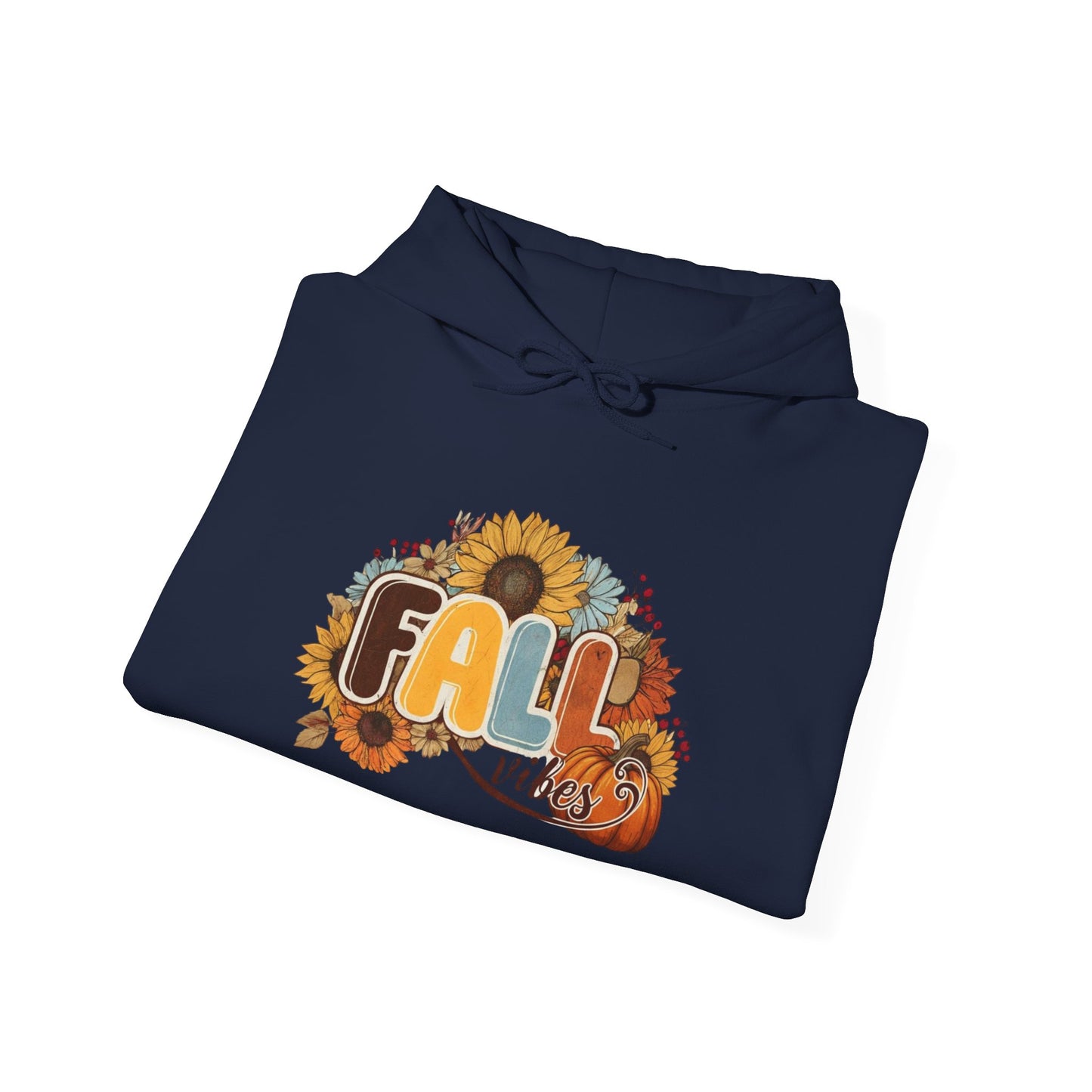 Cozy Fall Vibes Hoodie, Unisex Sweatshirt for Autumn, Pumpkin Design, Perfect for Thanksgiving, Gift for Friends, Seasonal Wear