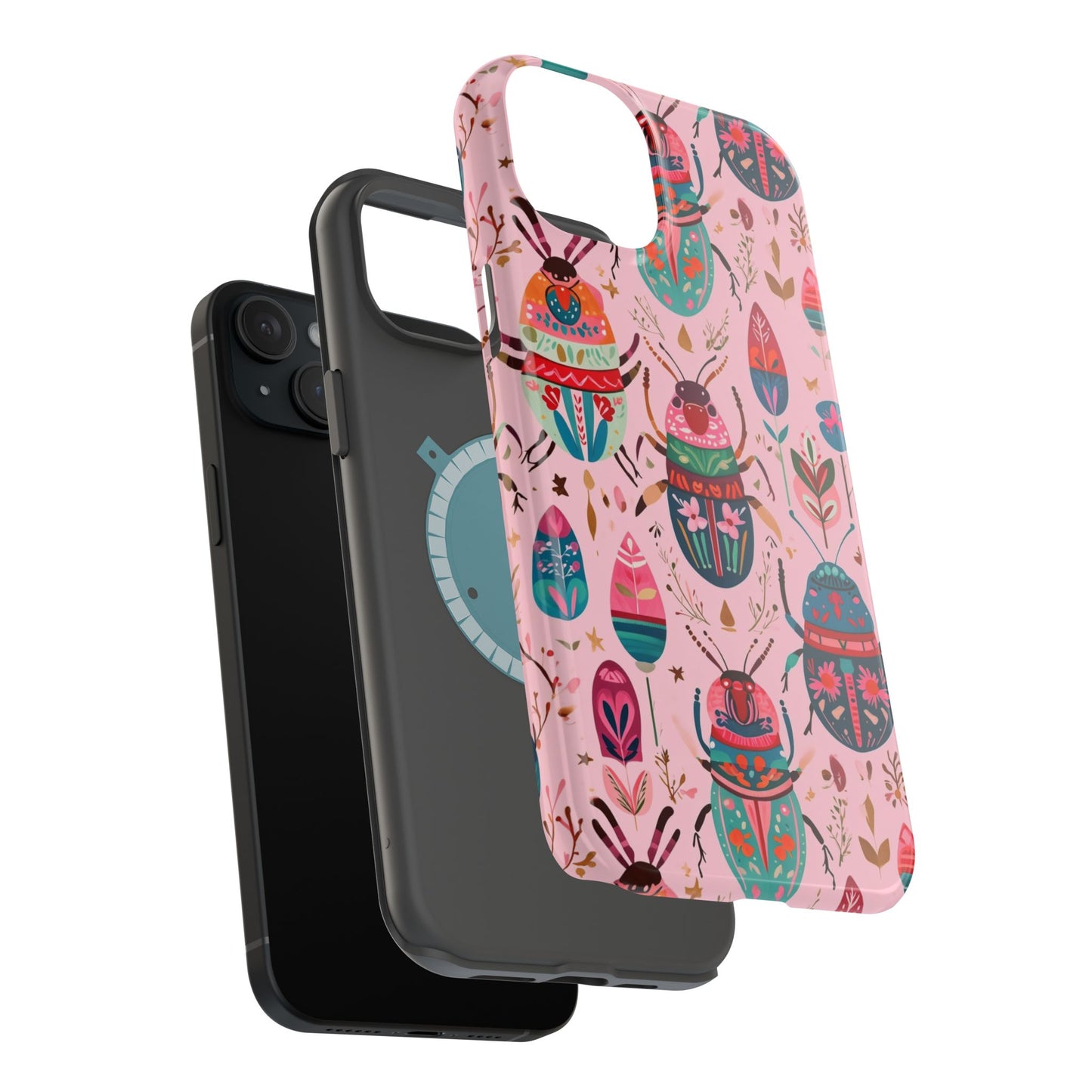 Phone Case — Colorful Boho Beetle Magnetic Impact-Resistant Cover