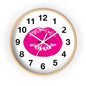 Hot Pink Kiss Wall Clock | Lip Print Clock