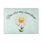 Cheerful Glass Cutting Board – You Are My Sunshine