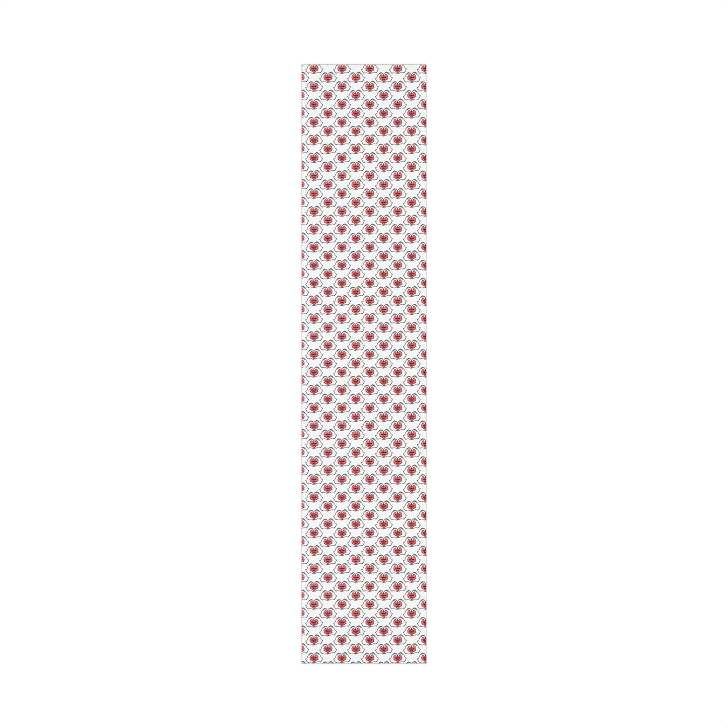 Gift Wrap — 'Thank You' Heart Hands Pattern Wrapping Paper