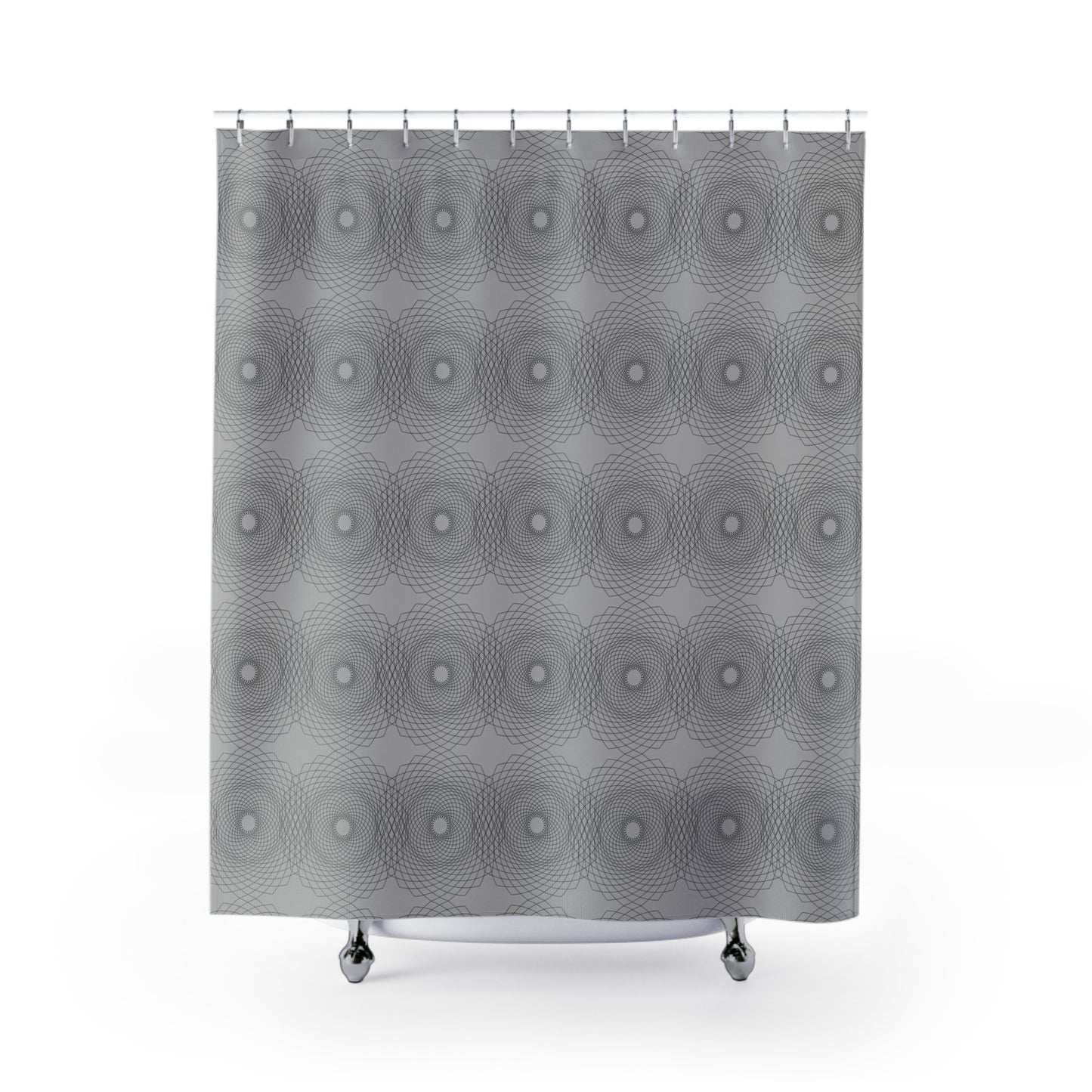 Stylish Geometric Shower Curtain, Modern Bathroom Decor, Home Accessories, Gift for Housewarming, Minimalist Design, Elegant Print