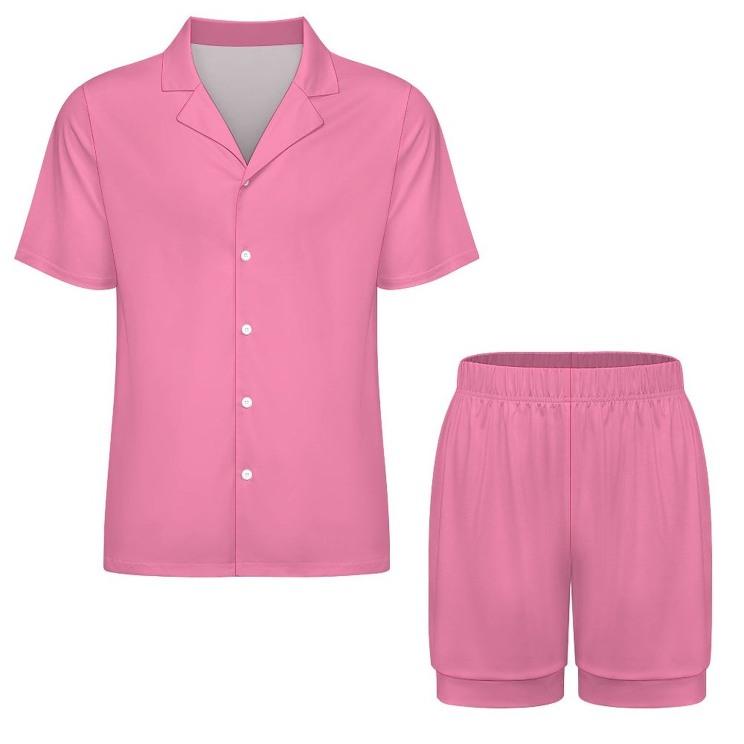 Women's Short Sleeve Pajama Set Pink