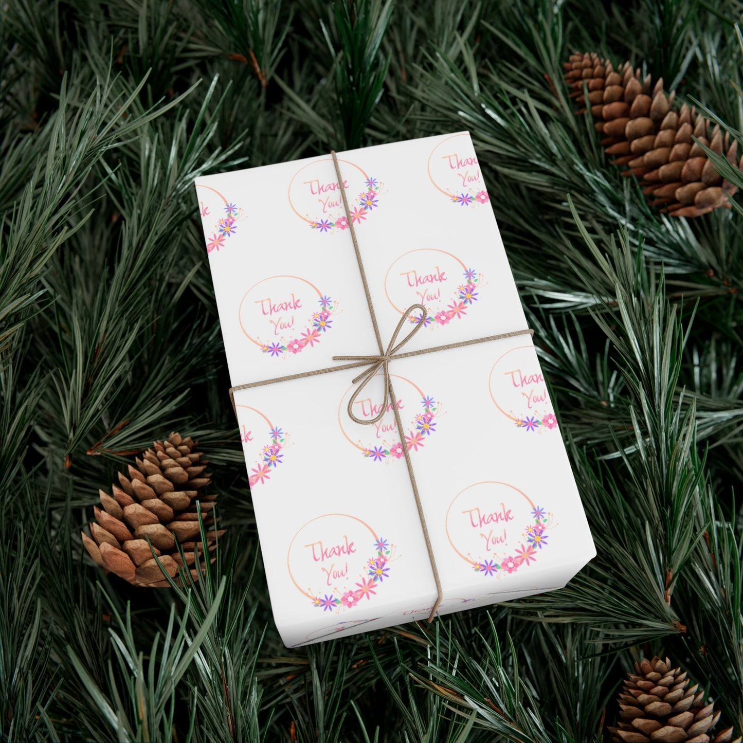 Charming Gift Wrap Papers for Any Occasion | Floral Print, Thank You Design, Holiday Wrapping, Birthday Gifts, Eco-Friendly Paper