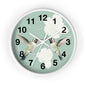 Hummingbird Floral Wall Clock | Mint Bird Clock