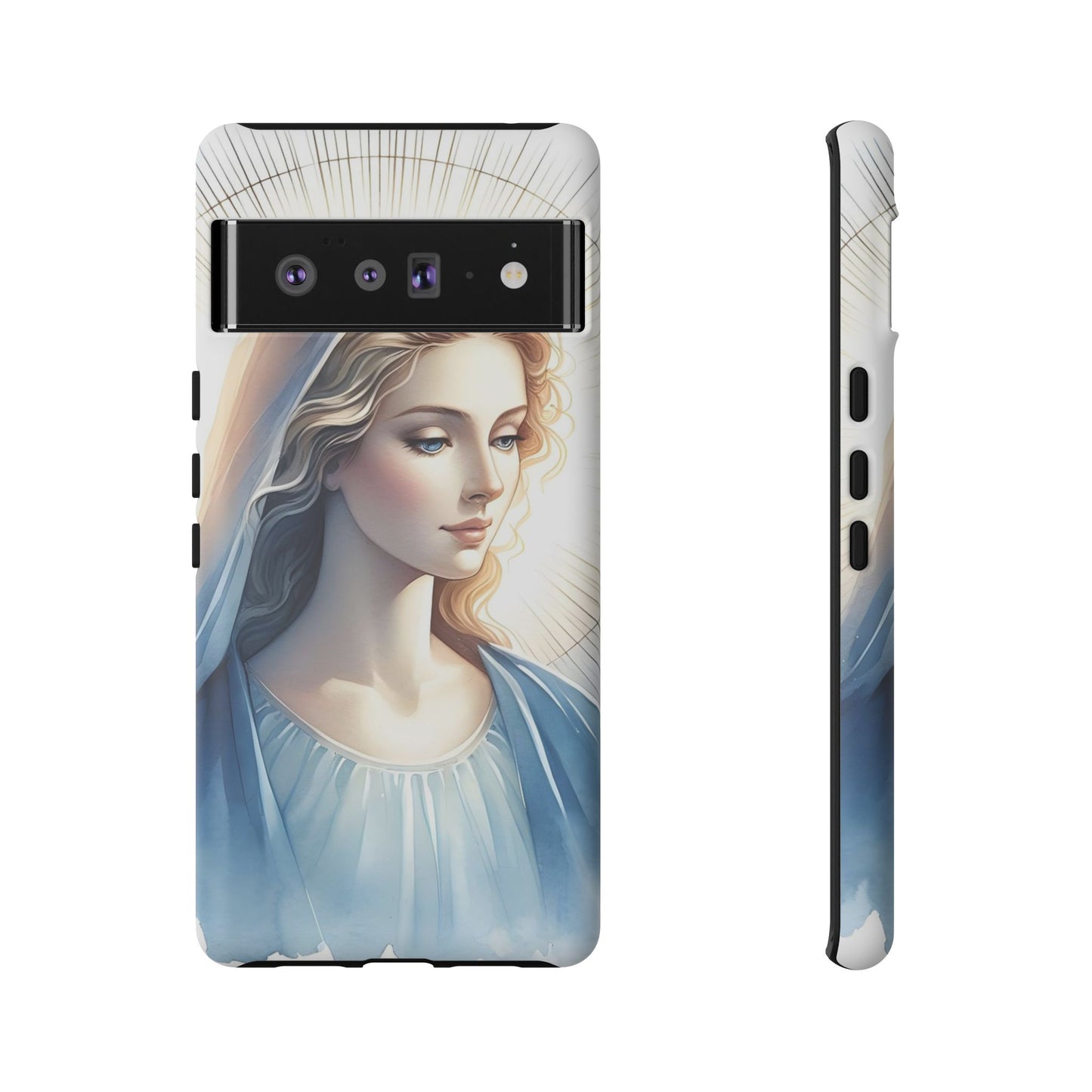 Beautiful Mary Phone Case, Tough Phone Case, Inspirational Tech Accessory, Gift for Her, Religious Phone Cover