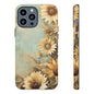 Sunflower Phone Case, Tough Shell Floral Cover, Nature Inspired Gift, Durable Protective Case, Perfect for Spring and Summer
