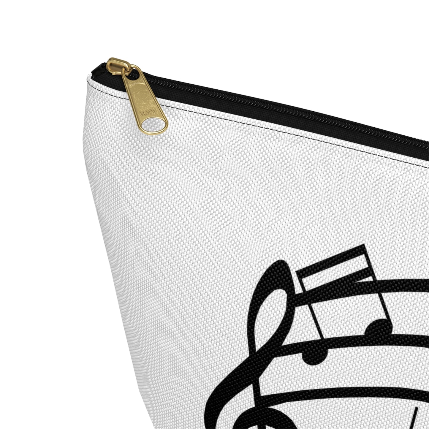 Music Notes Accessory Pouch — T-Bottom Makeup & Gadget Organizer