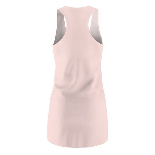 Women's Racerback Dress with Elegant Red Lips Design | Summer Fashion, Casual Wear, Beach Cover-Up, Gift for Her, Trendy Outfit