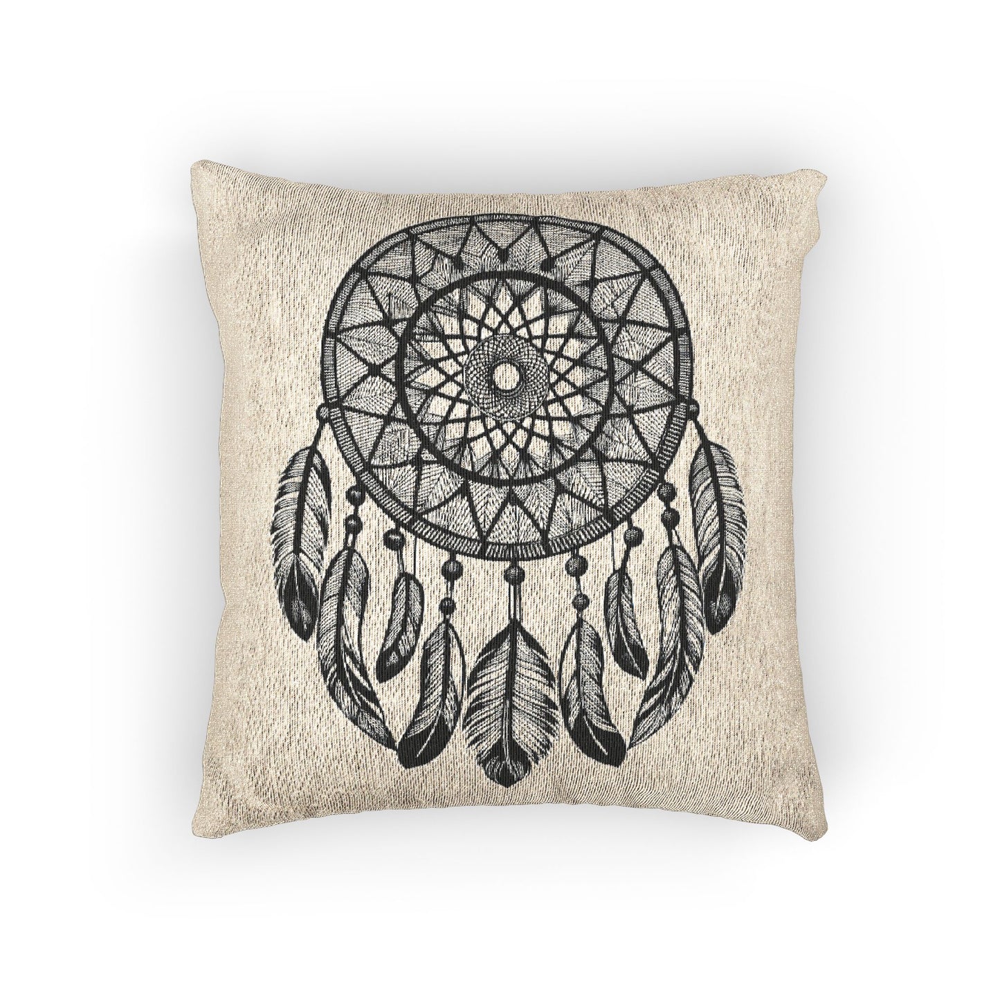 Boho Dreamcatcher Woven Pillow - Cozy Decor for Spiritual Spaces