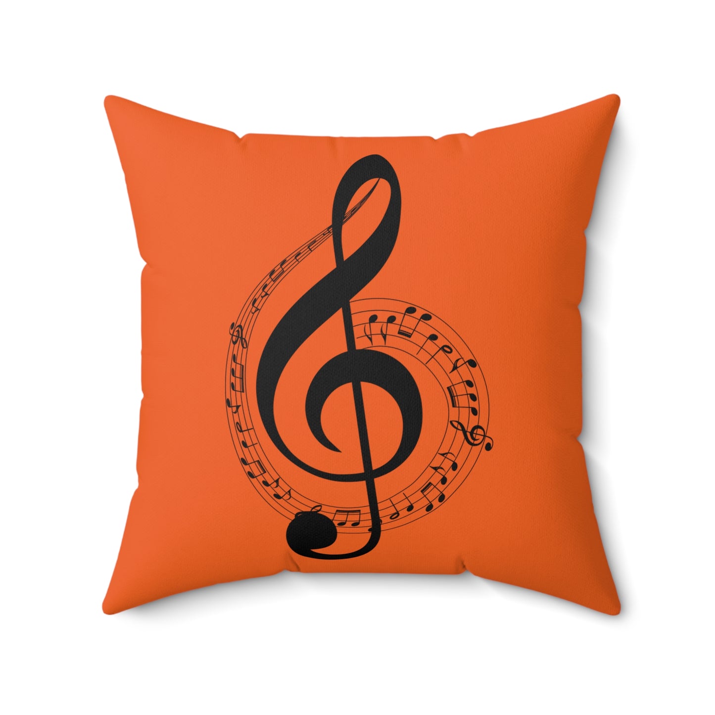Musical Note Throw Pillow