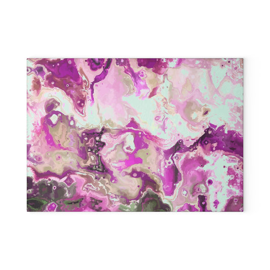Artistic Glass Cutting Board, Pink Marble Kitchen Decor, Unique Gift for Chefs, Elegant Homeware, Bridal Shower Present, Modern [...]