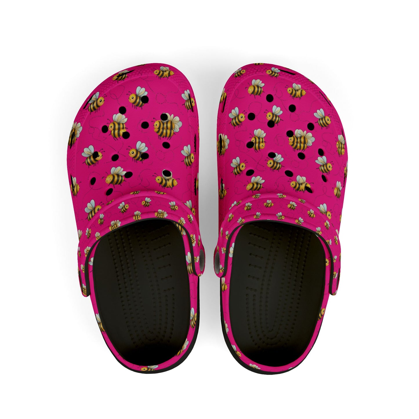 Kids' Floral Bee Clogs - Fun Summer Slip-On