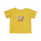 Cute Ice Cream Initial Infant Tee, Baby Shirt, Toddler Clothing, Summer Outfit, Personalized Gift, Kids Apparel