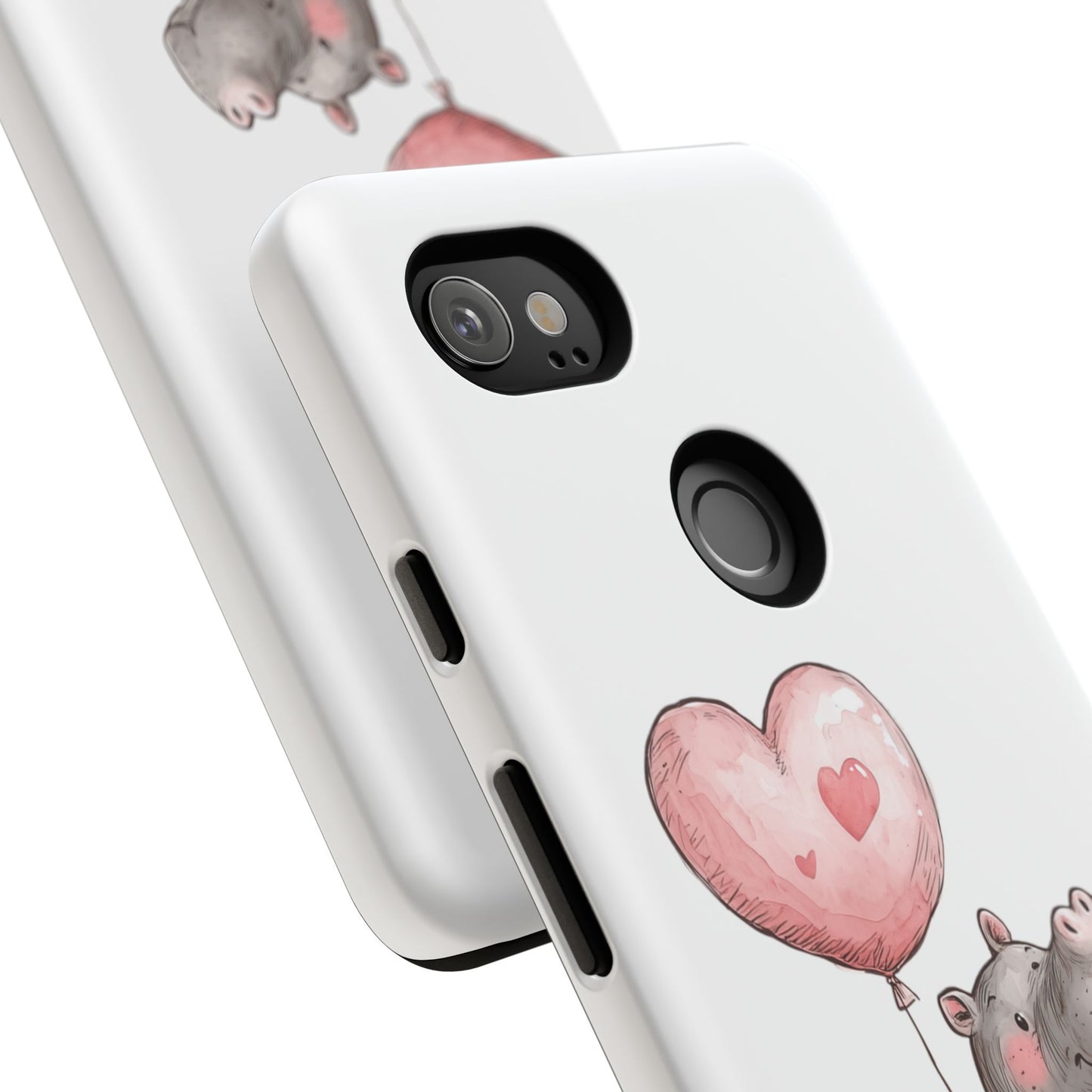 Cute Hippo Phone Case - Good Vibes Design, Animal Lover Gift, Fun Accessory, Birthday Present, Phone Accessories