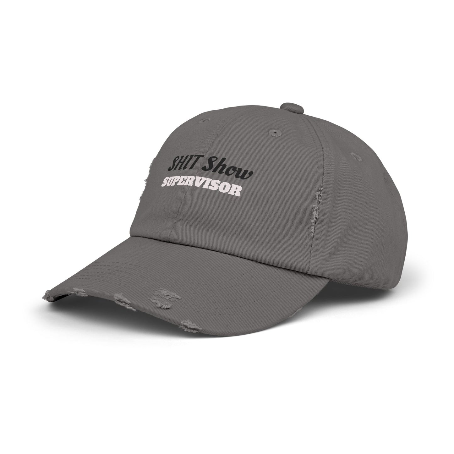 Unisex Distressed Cap, Fun Gift for Supervisors, Casual Hat, Distressed Dad Hat, Funny Cap for Events, Party Accessory, Everyday Wear