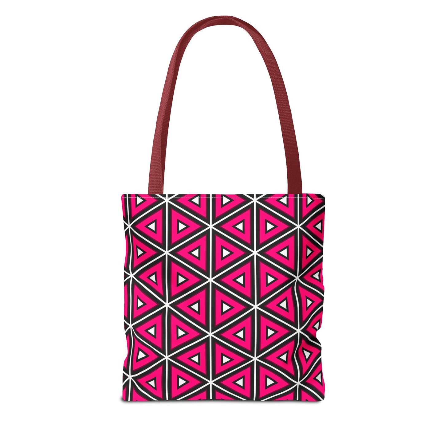 Vibrant Geometric Tote Bag, Trendy Shopping Tote, Cute Carry-All